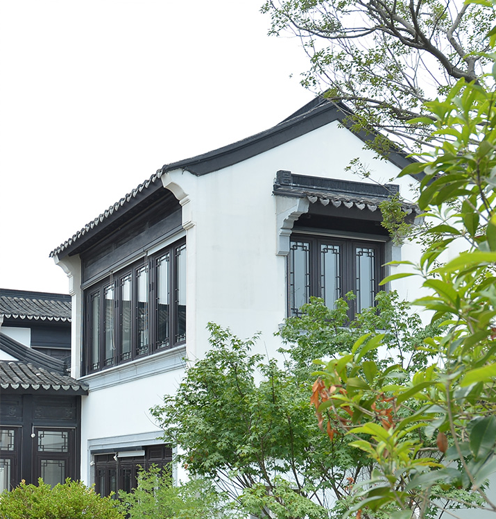 仿古断桥铝门窗